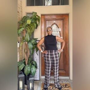 Plaid Pants & Turtleneck